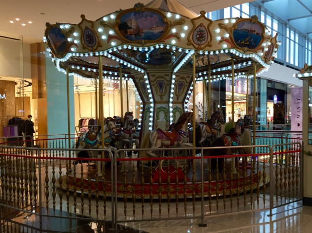 inside Dubai Mall: a merry-go-round...