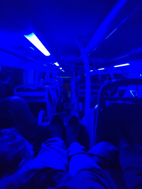 On the sleeper bus