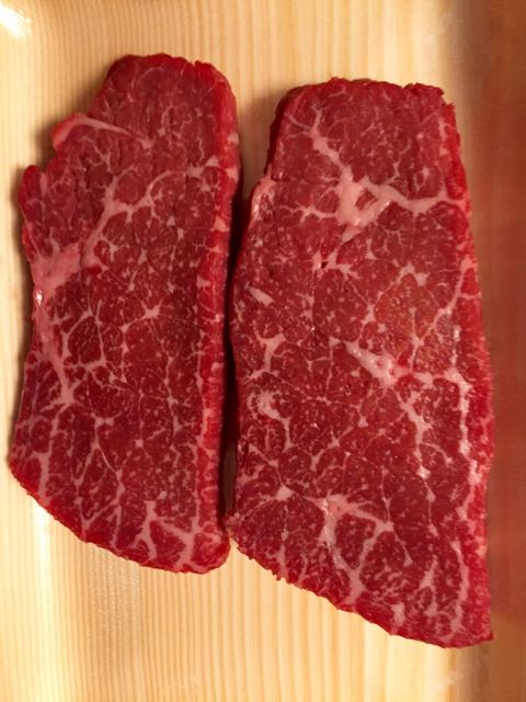 We cooked for ourselves once: Kobe beef!