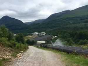 not the most beautiful sight at the entrance to Kinlochleven