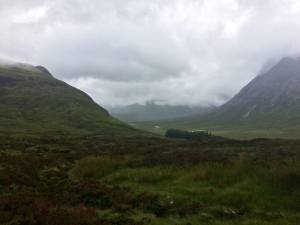 view from Devils Staircase on Glencoe Highlands