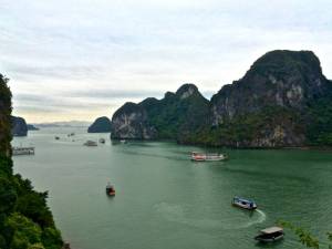 view on halong bay from a peak