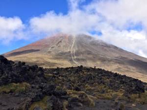 catching a glimpse at the top of Mount Doom!