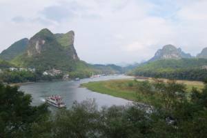 and on Li River from the Green Lotus Park