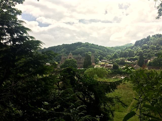 View on Tintern Abbey from Devil's Pulpit